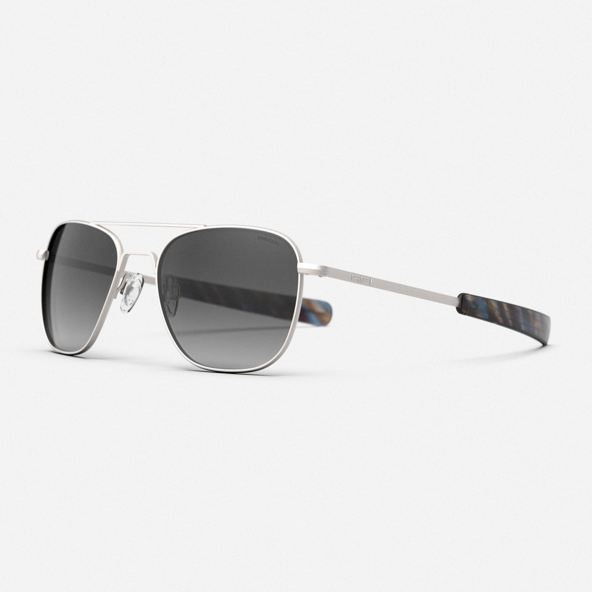 Aviator - Satin Silver & Coastal Gray
