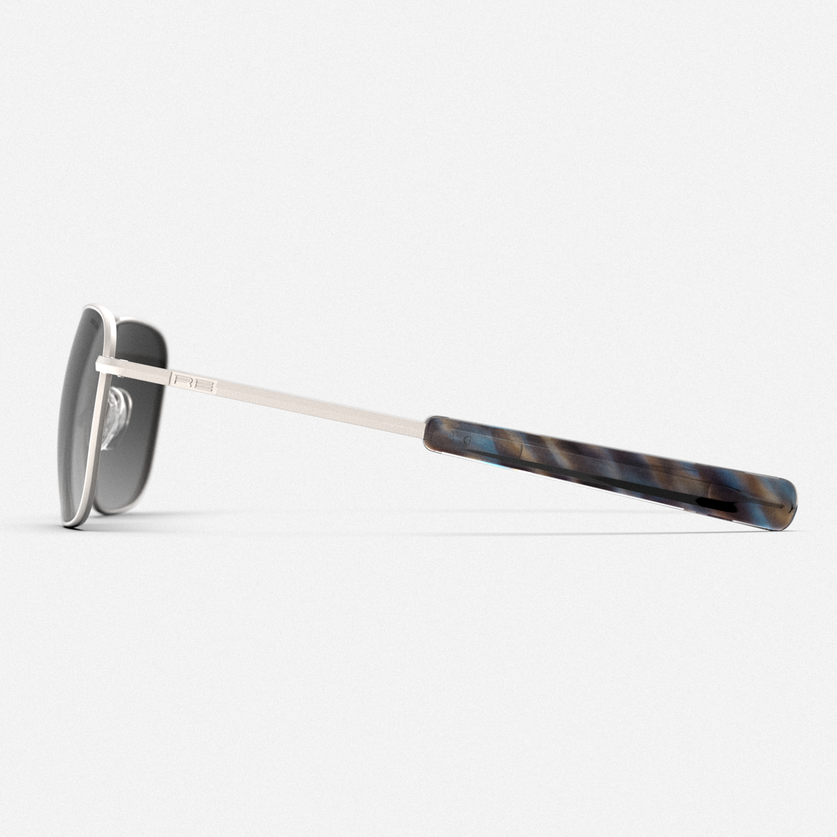 Aviator - Satin Silver & Coastal Gray