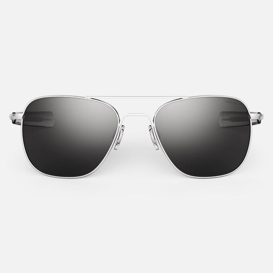 Aviator - Matte Chrome & American Gray