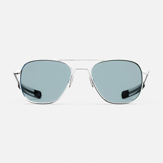 Aviator - 23k White Gold & Blue Hydro