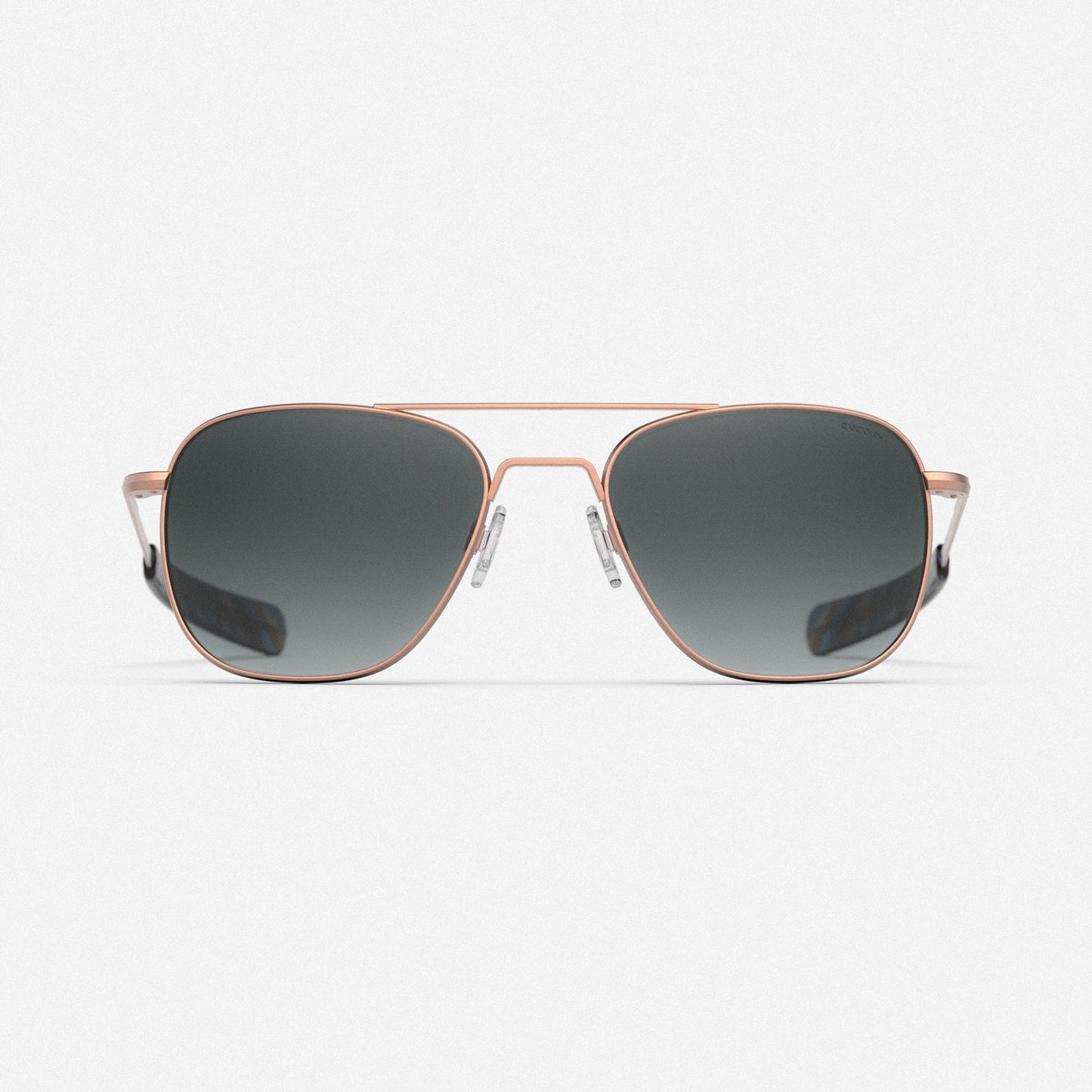 Aviator - 22k Satin Rose Gold & Slate