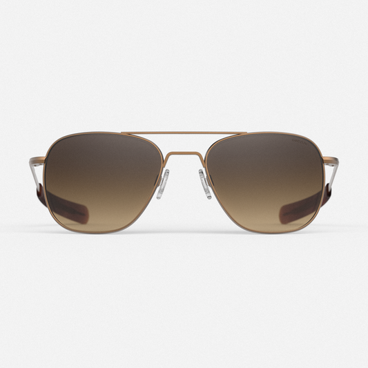 Aviator - 22k Satin Chocolate Gold & Cape Sand