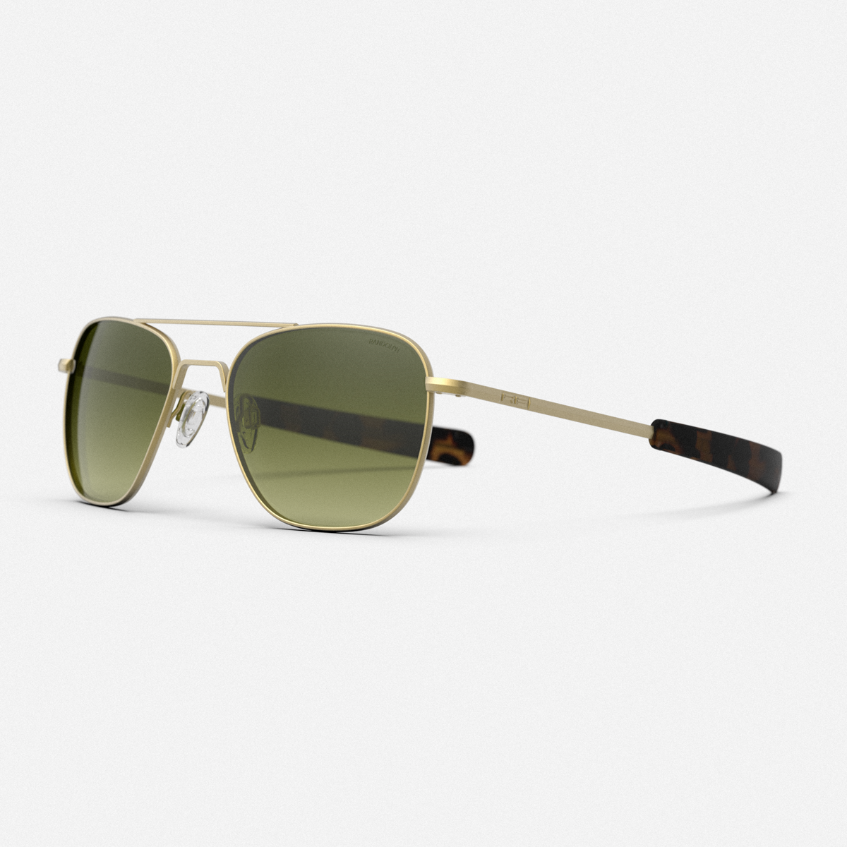 Aviator - 23k Satin Gold & Evergreen