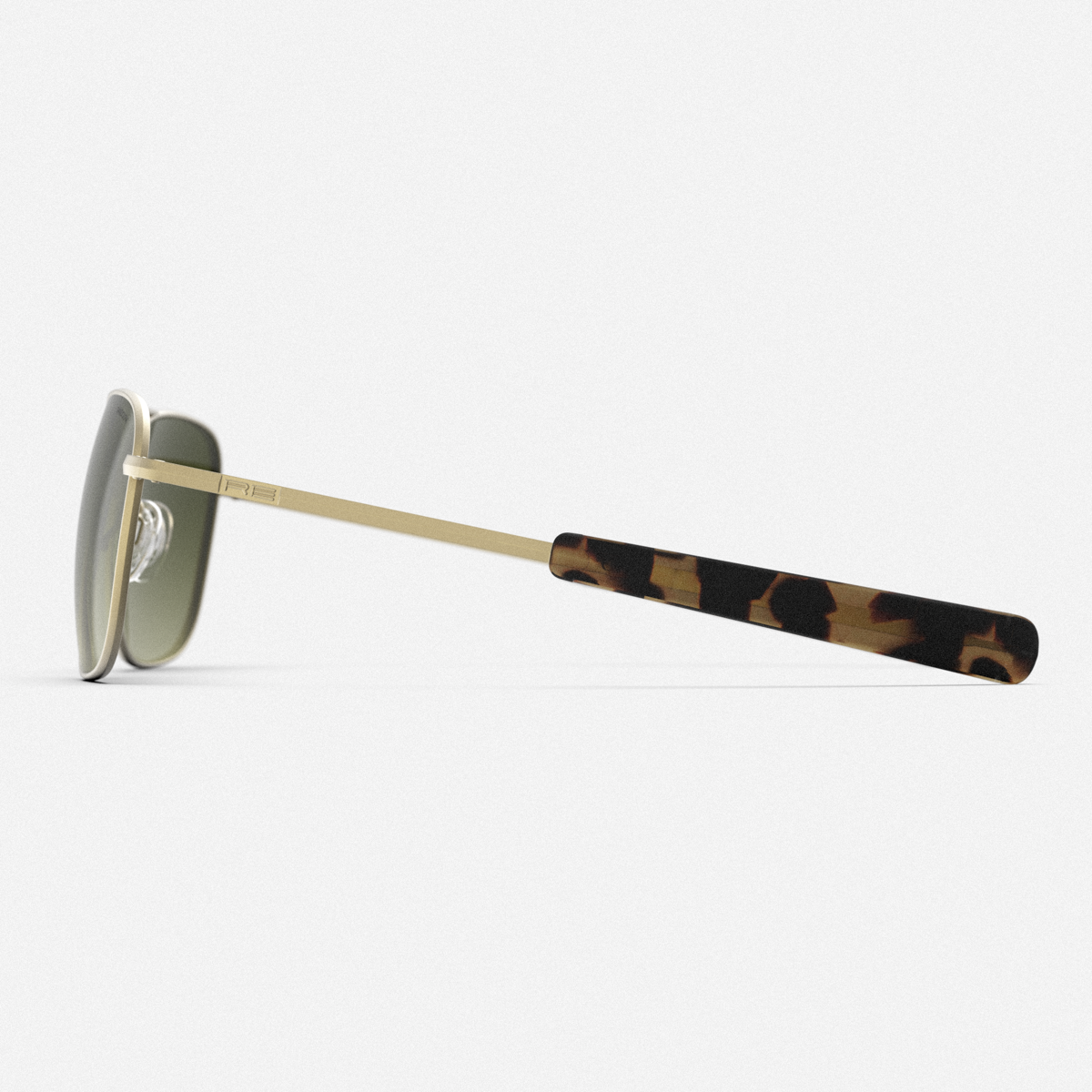 Aviator - 23k Satin Gold & Evergreen