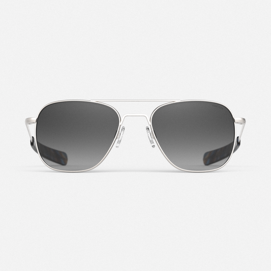 Aviator - Satin Silver & Coastal Gray