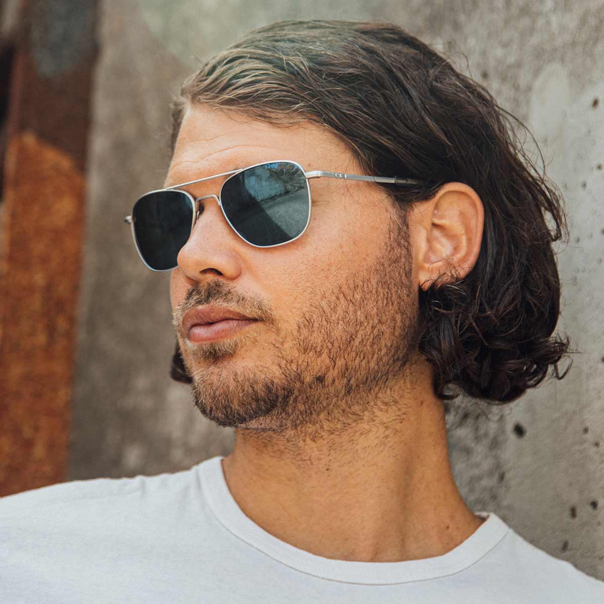 Aviator - Matte Chrome & Cobalt