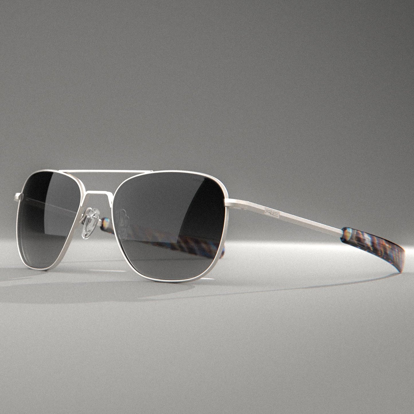 Aviator - Satin Silver & Coastal Gray